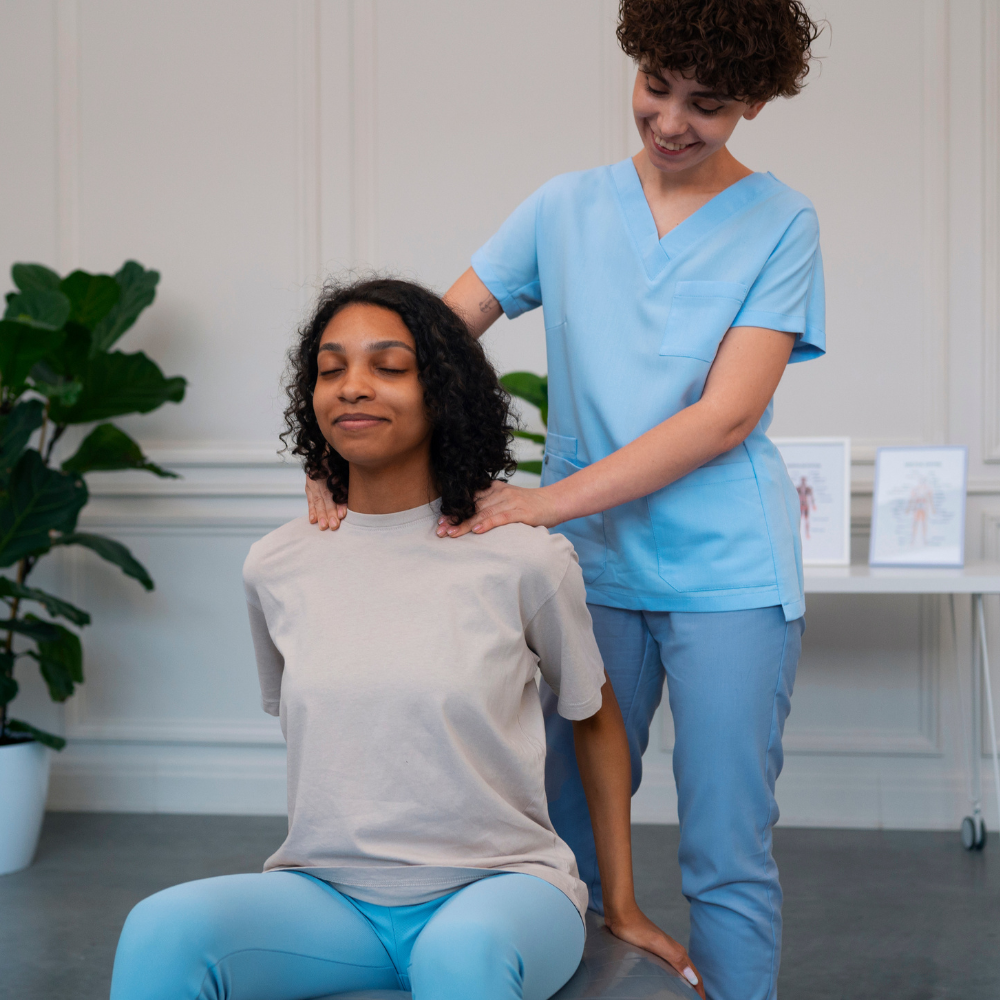 Equipe de fisioterapia especializada